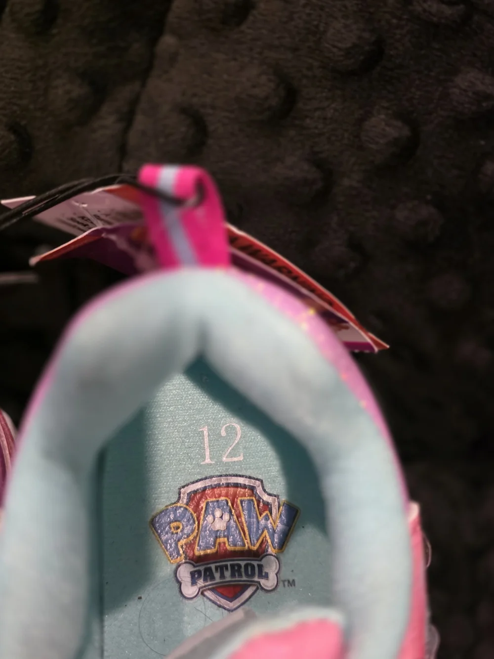Paw Patrol Pink Light-Up Kids Sneakers with Character Heart Medallions